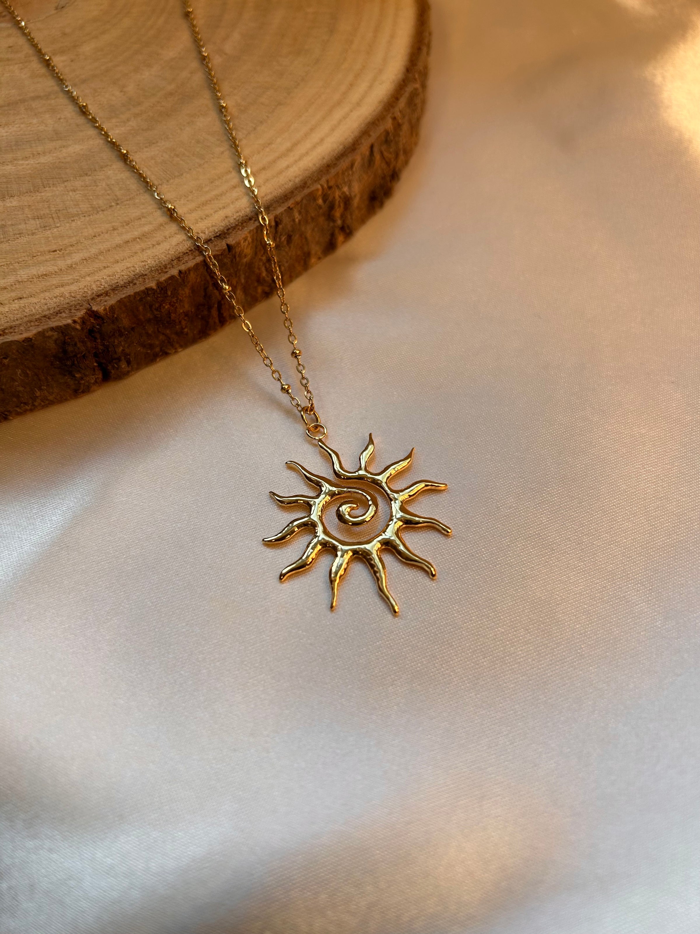 Spiral Sun Necklace