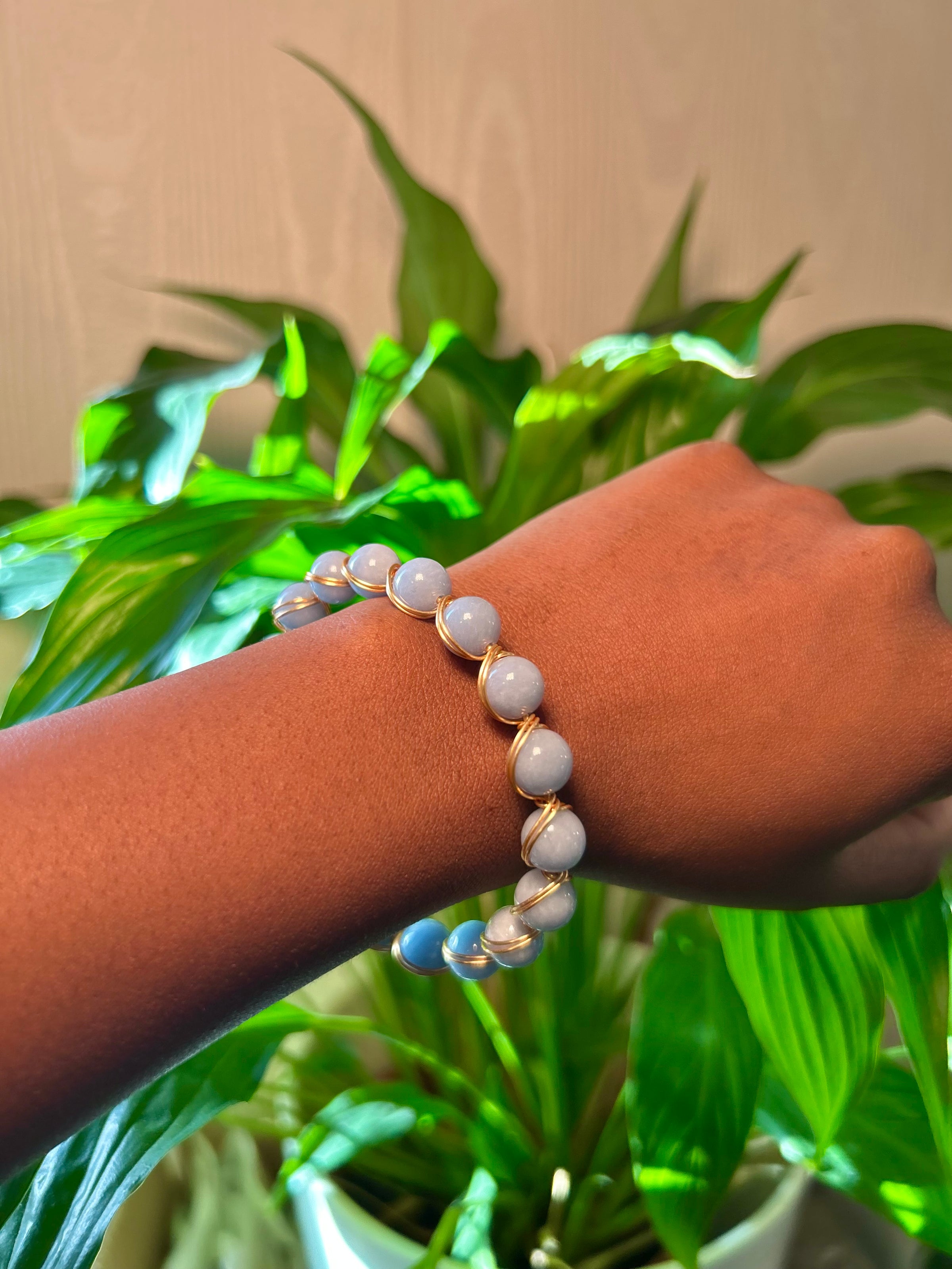 Angelite Aura Bracelet