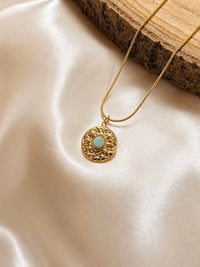 Amazonite Evil Eye Necklace