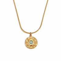 Amazonite Evil Eye Necklace