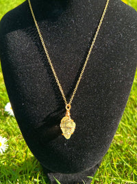Citrine Necklace - Handmade Wire Wrapped Crystal Pendant