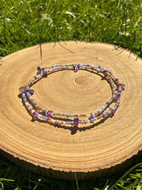 Ethereal – Amethyst Waist Beads | Intuition, Clarity & Protection