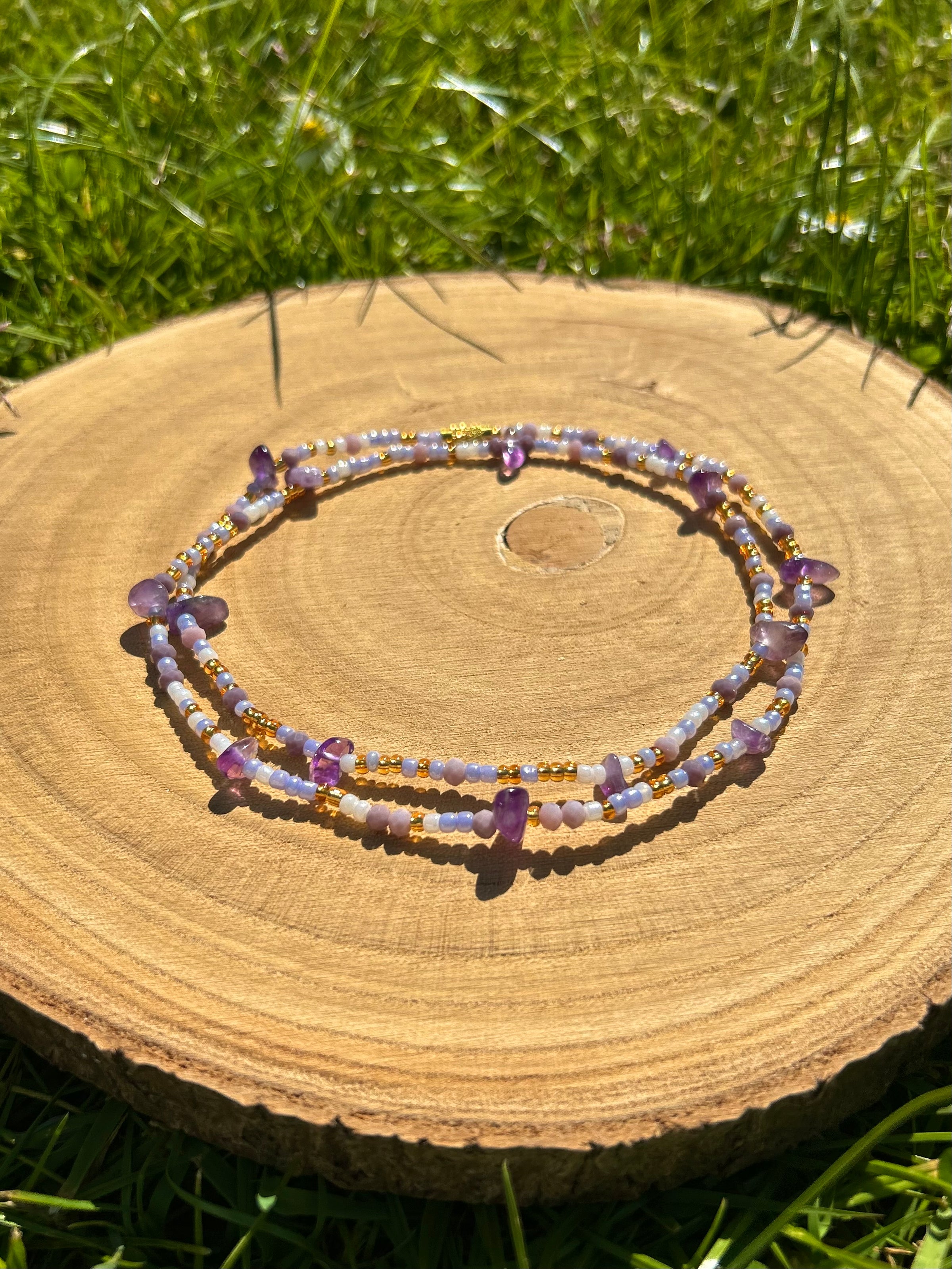 Ethereal – Amethyst Waist Beads | Intuition, Clarity & Protection
