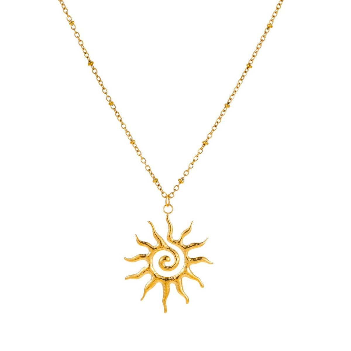 Spiral Sun Necklace