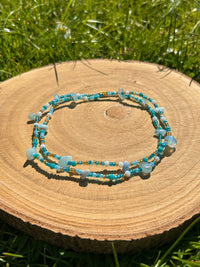 Tranquillity – Aquamarine Waist Beads | Calm & Clarity