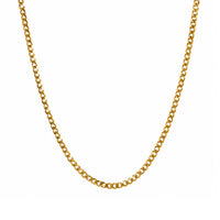 Gold Cuban Link Chain Necklace - 18k Gold Plated Stainless Steel