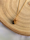 Tiger's Eye Necklace - Handmade Wire Wrapped Crystal Pendant